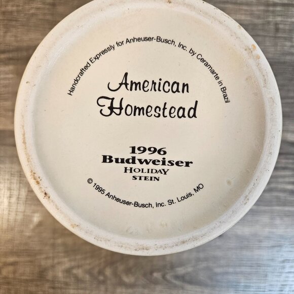 Rare Vintage Budweiser Holiday Stein -- ITEM #2238 - Picture 5 of 5